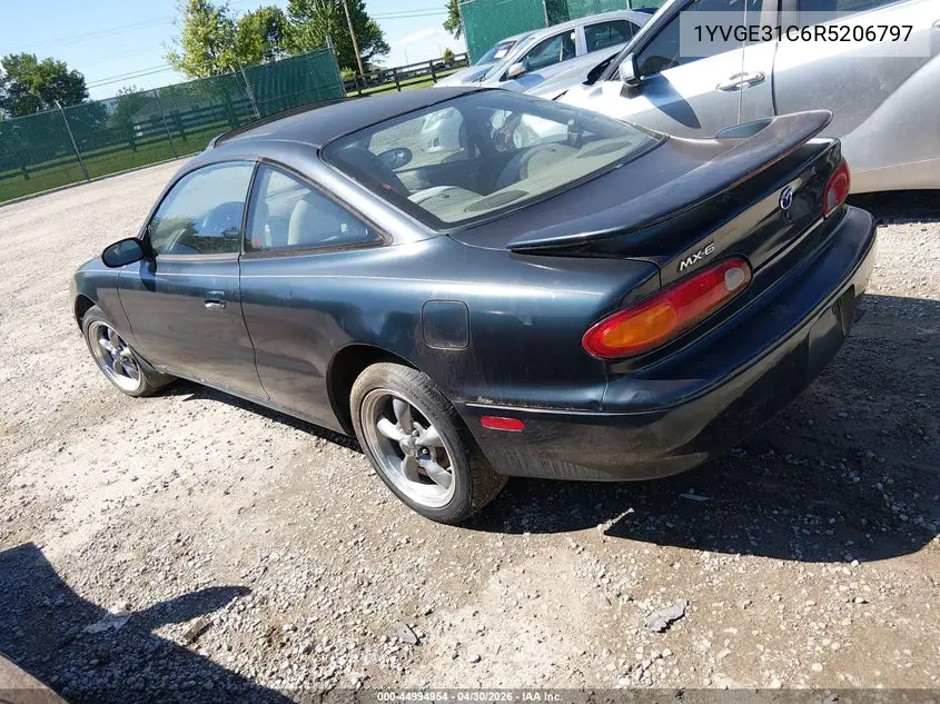 1994 Mazda Mx-6 VIN: 1YVGE31C6R5206797 Lot: 44994954