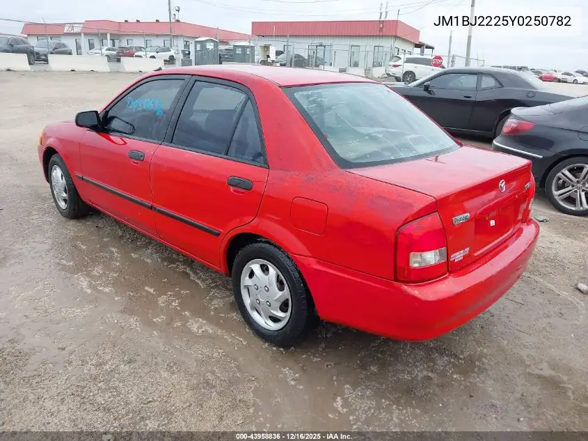 JM1BJ2225Y0250782 2000 Mazda Protege Dx/Lx