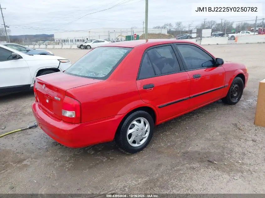 JM1BJ2225Y0250782 2000 Mazda Protege Dx/Lx