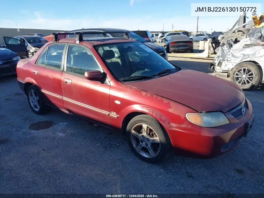 JM1BJ226130150772 2003 Mazda Protege Dx/Es/Lx