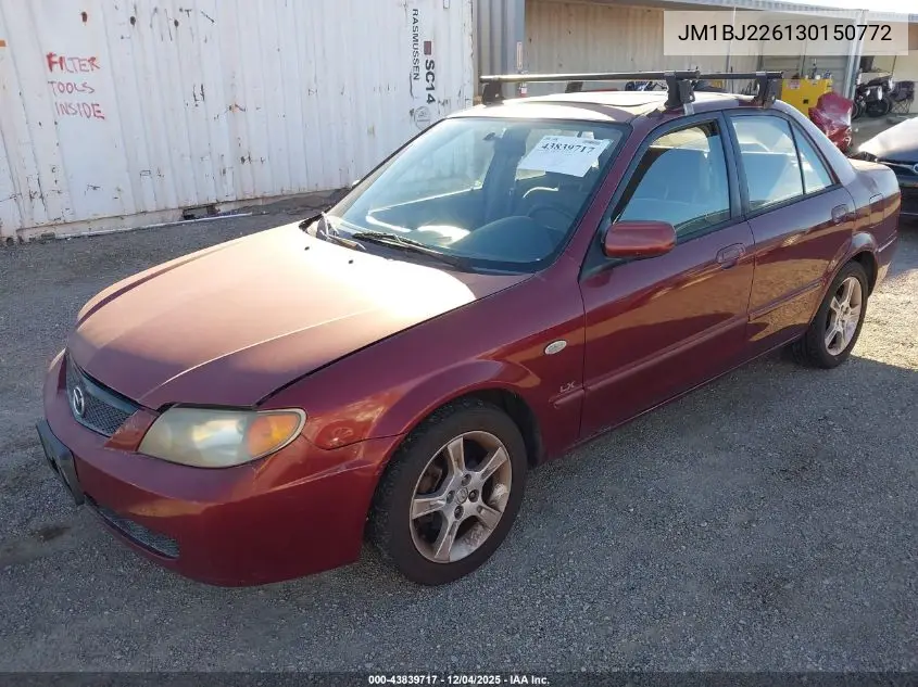 JM1BJ226130150772 2003 Mazda Protege Dx/Es/Lx