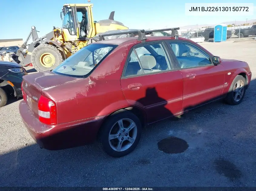 JM1BJ226130150772 2003 Mazda Protege Dx/Es/Lx