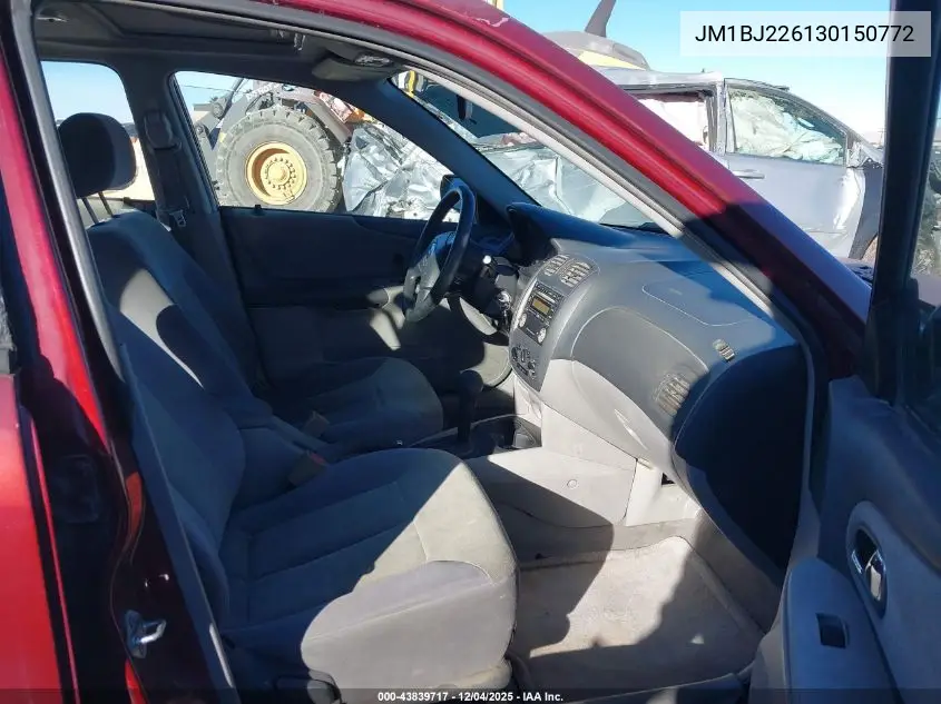 JM1BJ226130150772 2003 Mazda Protege Dx/Es/Lx