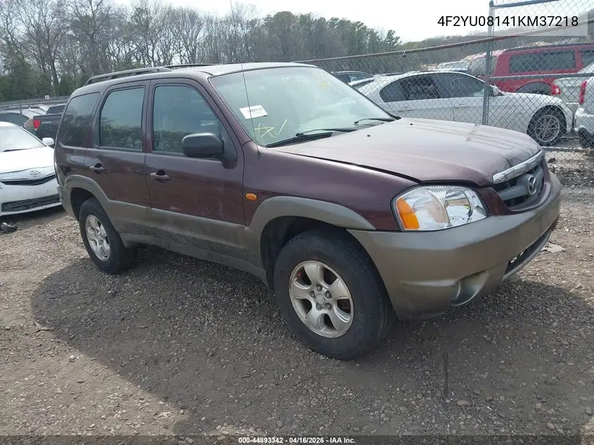 2001 Mazda Tribute Es V6/Lx V6 VIN: 4F2YU08141KM37218 Lot: 44893342