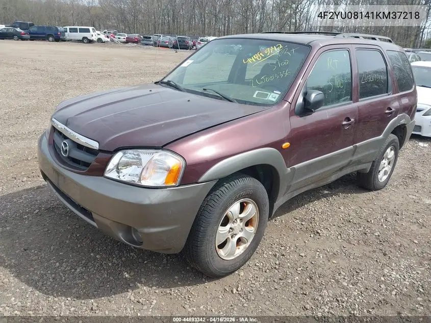 2001 Mazda Tribute Es V6/Lx V6 VIN: 4F2YU08141KM37218 Lot: 44893342