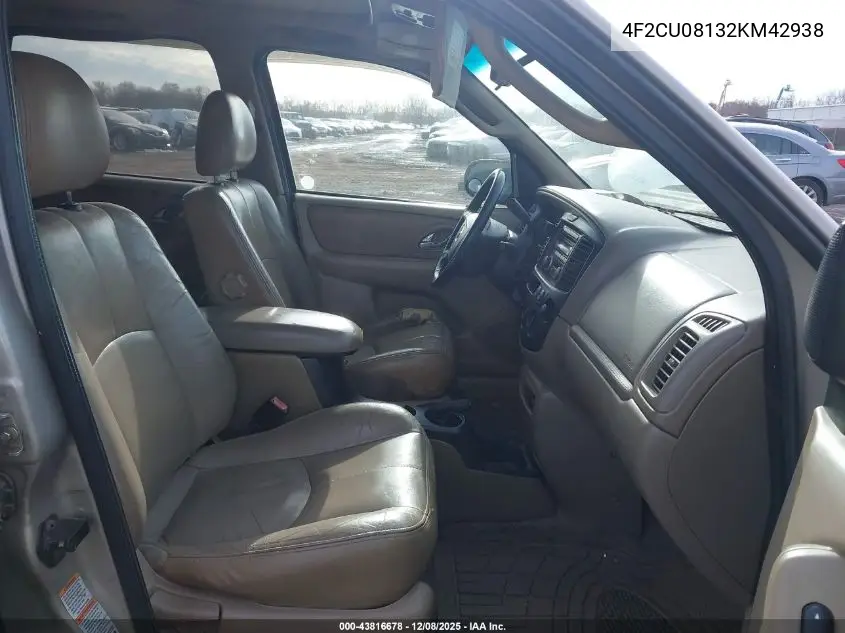 4F2CU08132KM42938 2002 Mazda Tribute Es V6/Lx V6