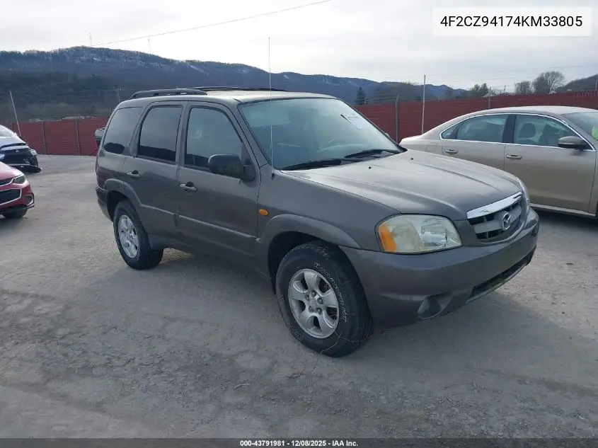 4F2CZ94174KM33805 2004 Mazda Tribute Lx V6