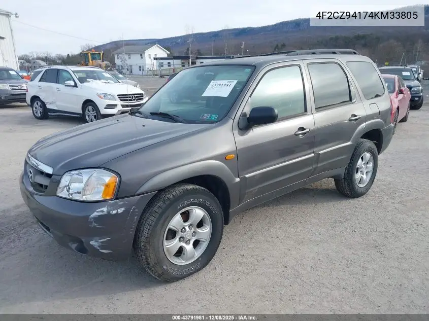 4F2CZ94174KM33805 2004 Mazda Tribute Lx V6