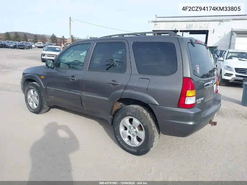 4F2CZ94174KM33805 2004 Mazda Tribute Lx V6