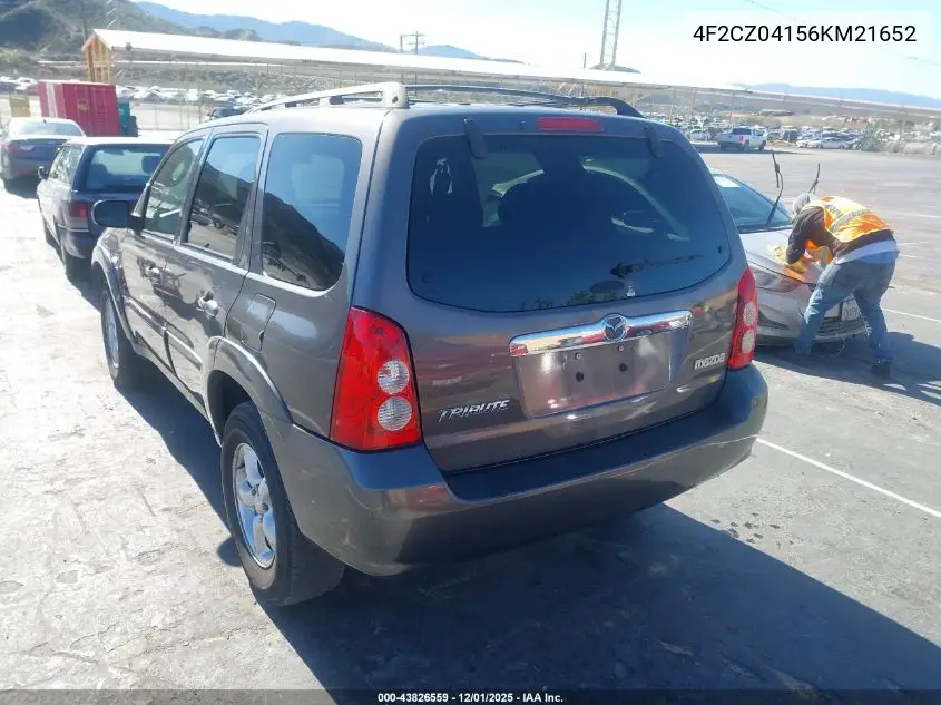 4F2CZ04156KM21652 2006 Mazda Tribute S