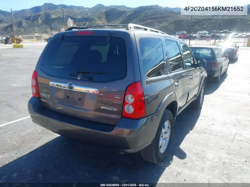 4F2CZ04156KM21652 2006 Mazda Tribute S