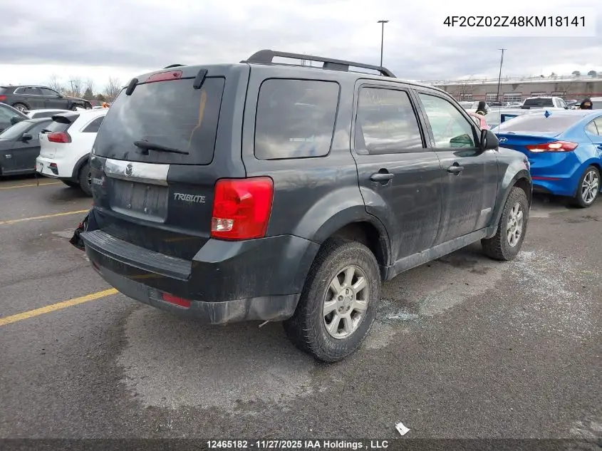 4F2CZ02Z48KM18141 2008 Mazda Tribute I