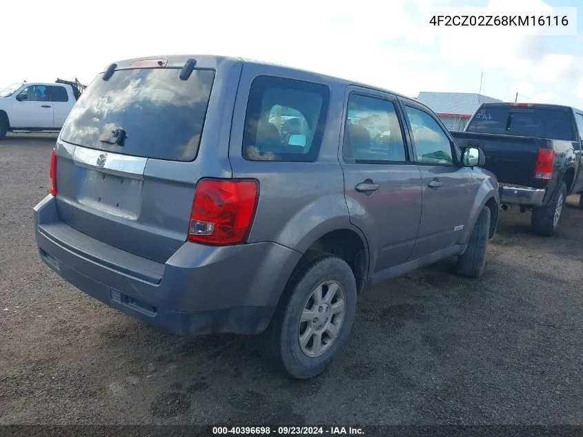 4F2CZ02Z68KM16116 2008 Mazda Tribute I Sport