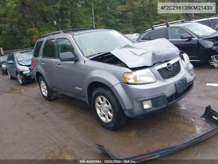 4F2CZ96138KM21430 2008 Mazda Tribute S Touring