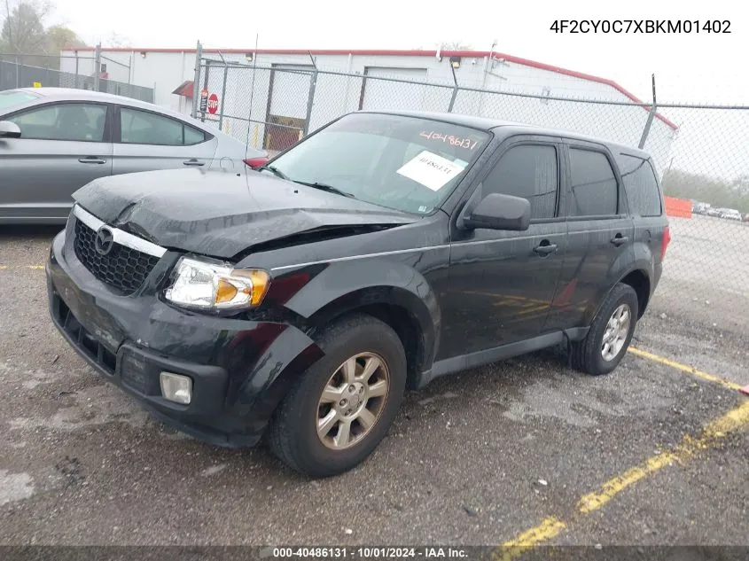 4F2CY0C7XBKM01402 2011 Mazda Tribute I Sport