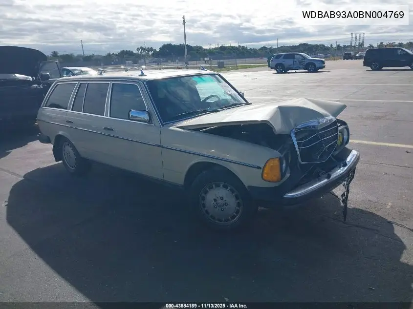 WDBAB93A0BN004769 1981 Mercedes-Benz 300 Td