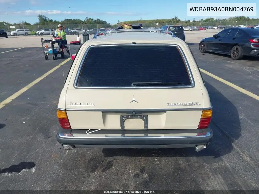 WDBAB93A0BN004769 1981 Mercedes-Benz 300 Td