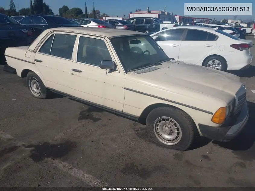 WDBAB33A5CB001513 1982 Mercedes-Benz 300 Dt