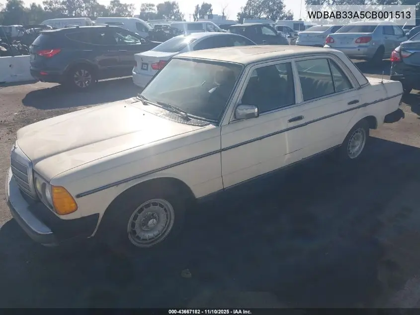 WDBAB33A5CB001513 1982 Mercedes-Benz 300 Dt