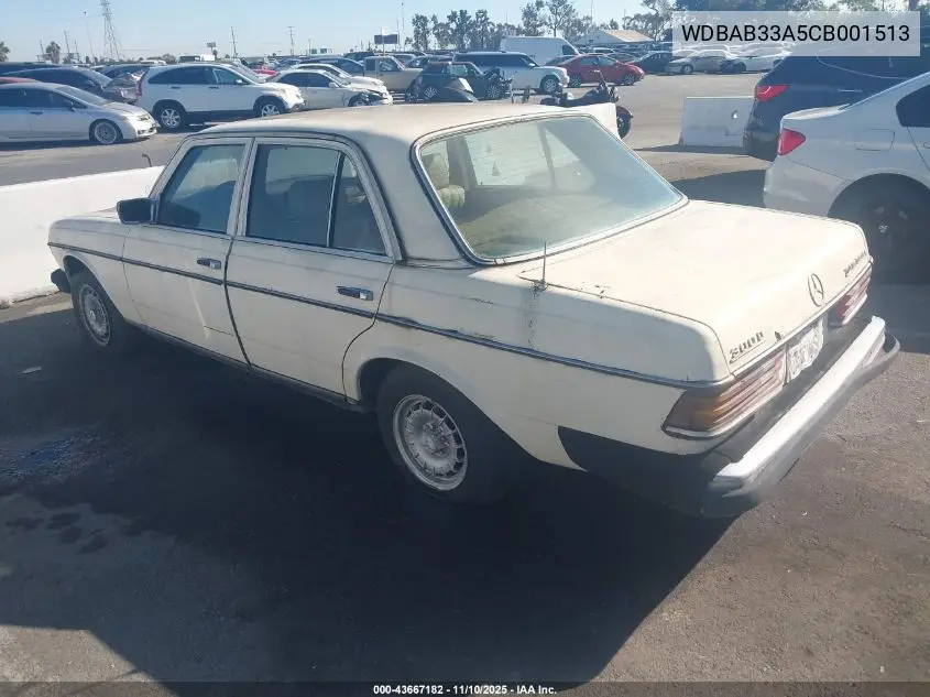 WDBAB33A5CB001513 1982 Mercedes-Benz 300 Dt