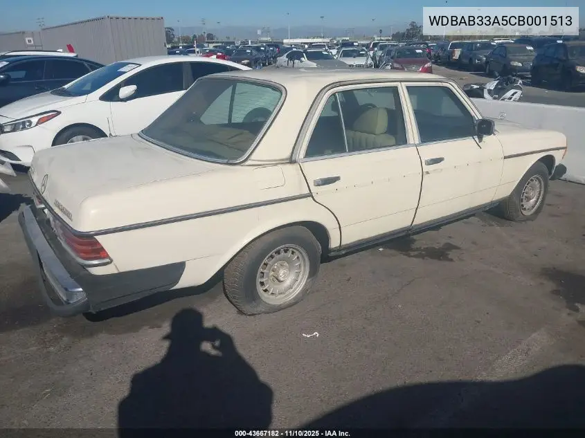 WDBAB33A5CB001513 1982 Mercedes-Benz 300 Dt