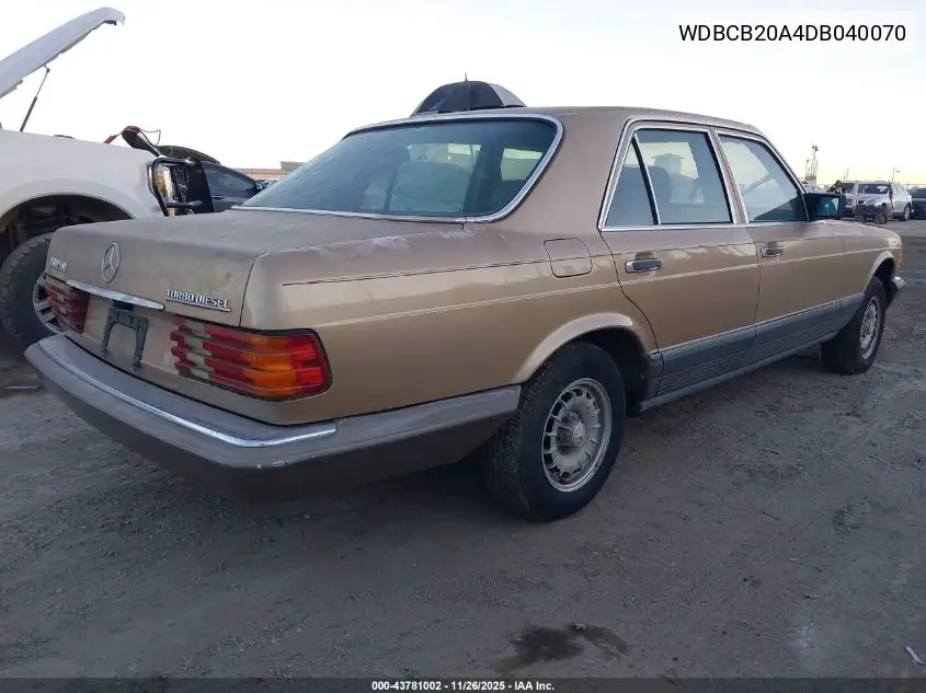 WDBCB20A4DB040070 1983 Mercedes-Benz 300 Sd