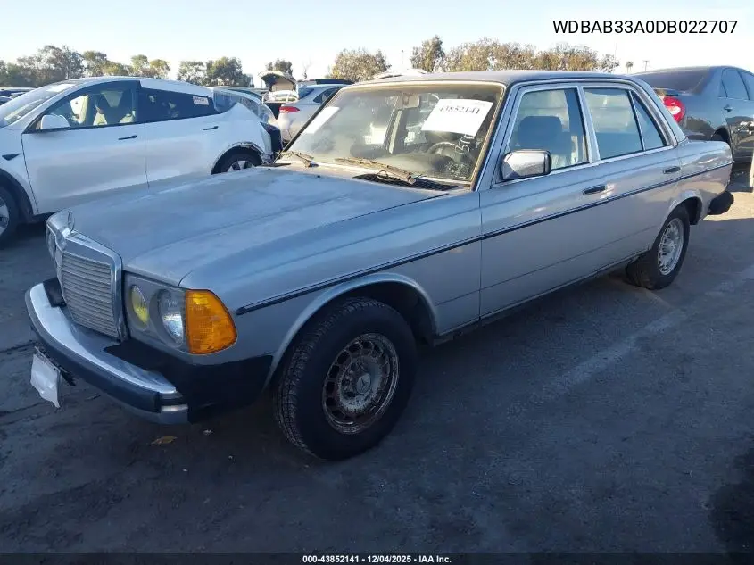 WDBAB33A0DB022707 1983 Mercedes-Benz 300 Dt