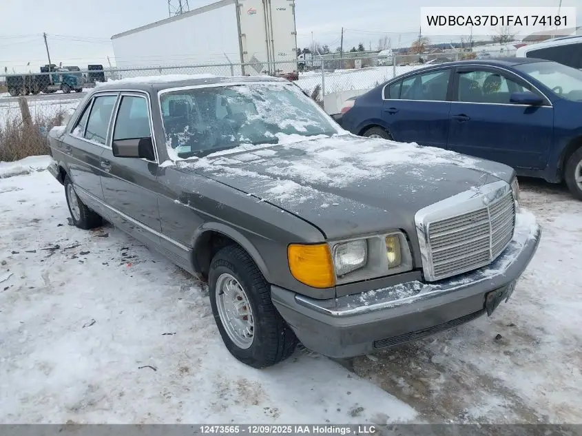 WDBCA37D1FA174181 1985 Mercedes-Benz 500 Sel