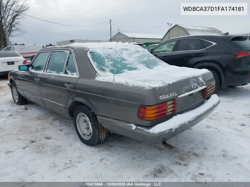 WDBCA37D1FA174181 1985 Mercedes-Benz 500 Sel