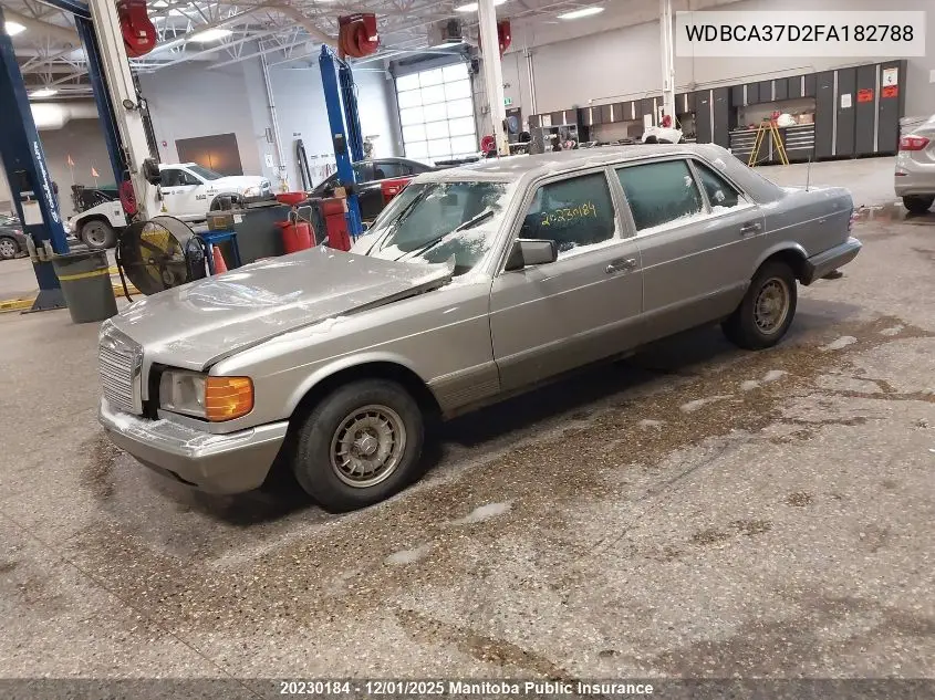 WDBCA37D2FA182788 1985 Mercedes Benz 500Sel
