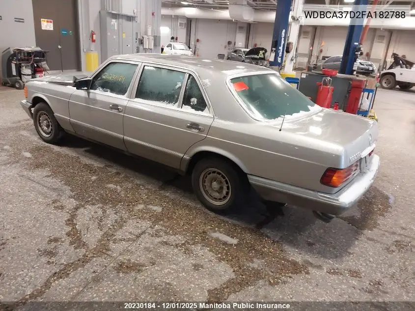 WDBCA37D2FA182788 1985 Mercedes Benz 500Sel