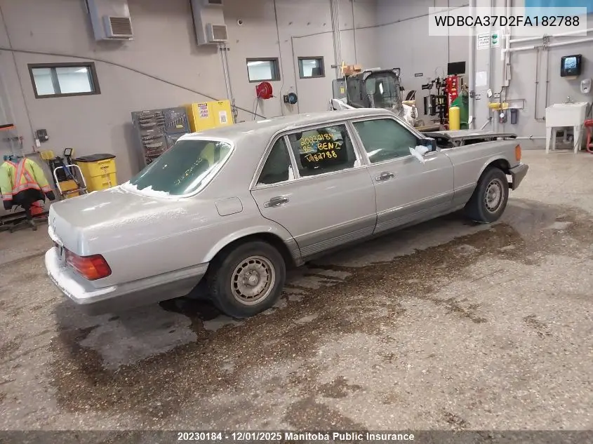WDBCA37D2FA182788 1985 Mercedes Benz 500Sel