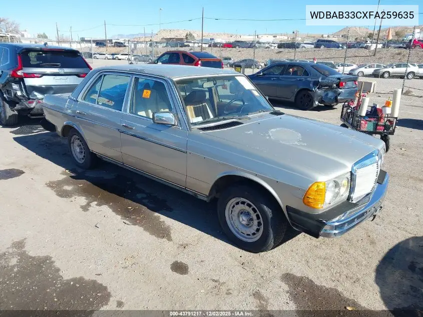 WDBAB33CXFA259635 1985 Mercedes-Benz 300 Dt