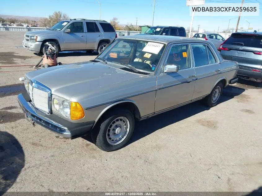 WDBAB33CXFA259635 1985 Mercedes-Benz 300 Dt