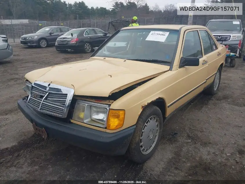 WDBDA24D9GF157071 1986 Mercedes-Benz 190 E 2.3