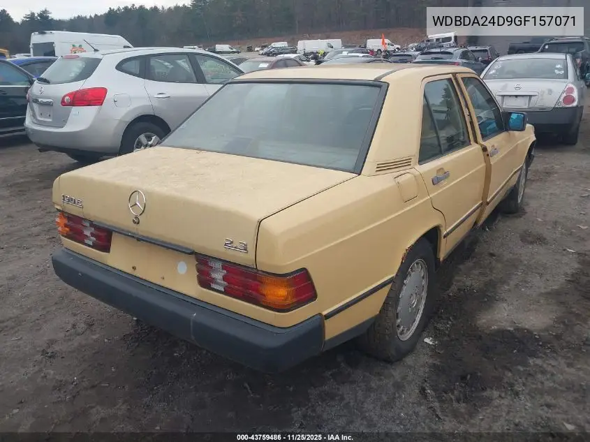 WDBDA24D9GF157071 1986 Mercedes-Benz 190 E 2.3