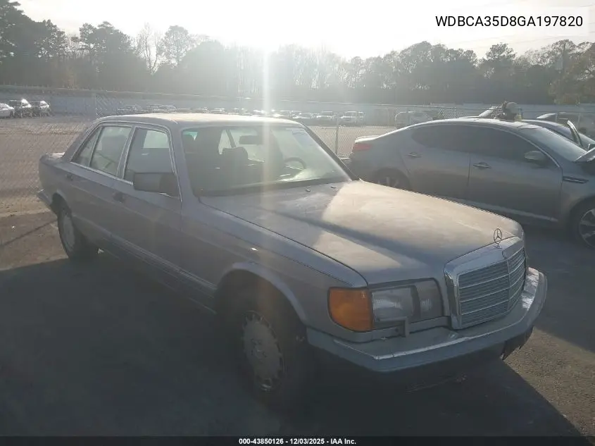 WDBCA35D8GA197820 1986 Mercedes-Benz 420 Sel