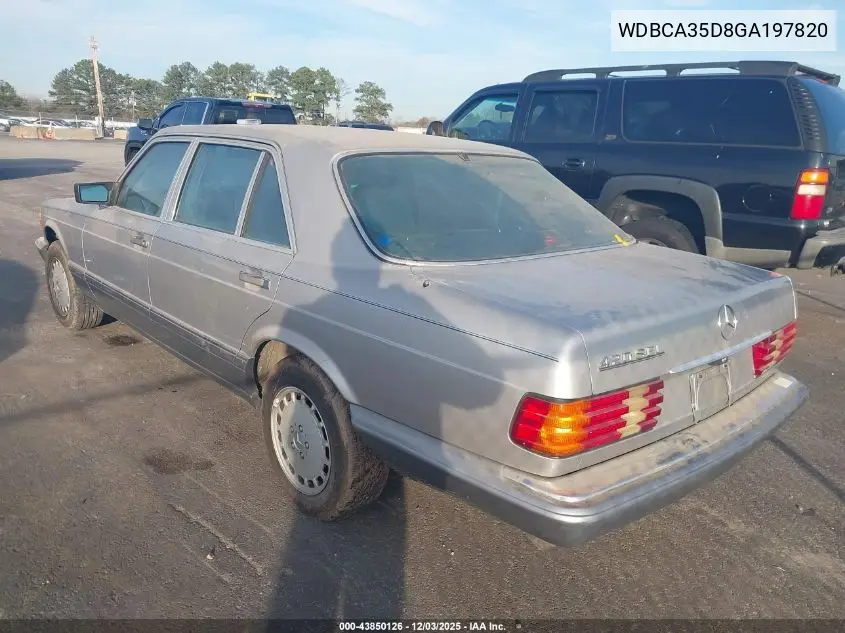 WDBCA35D8GA197820 1986 Mercedes-Benz 420 Sel