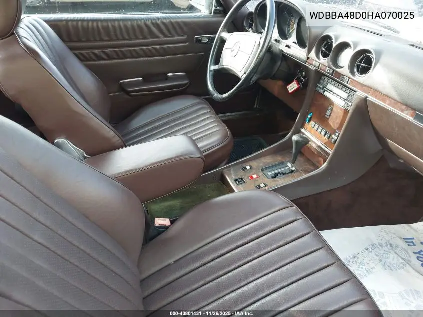 WDBBA48D0HA070025 1987 Mercedes-Benz 560 Sl