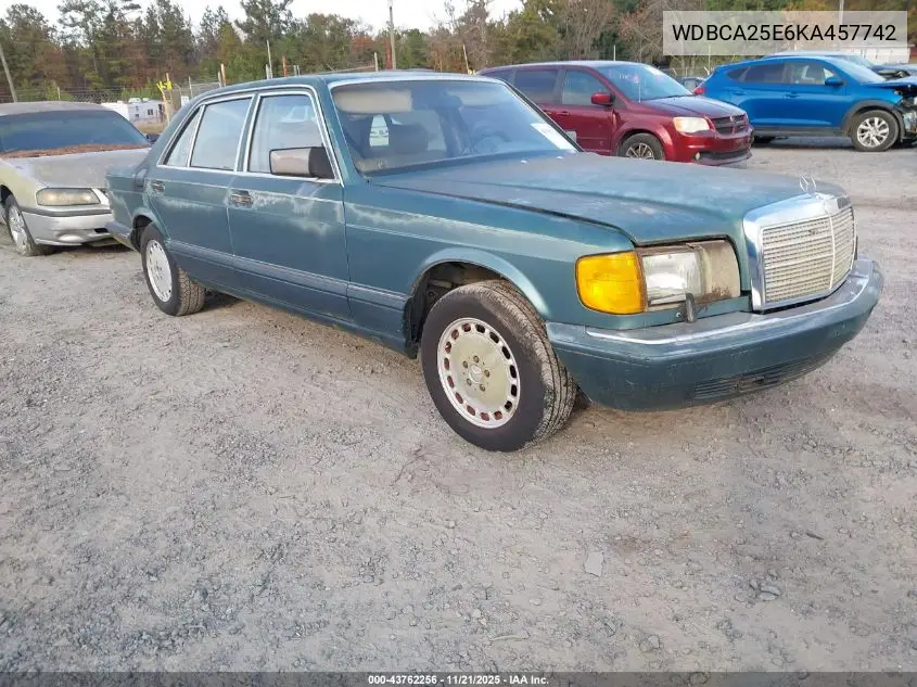 WDBCA25E6KA457742 1989 Mercedes-Benz 300 Sel
