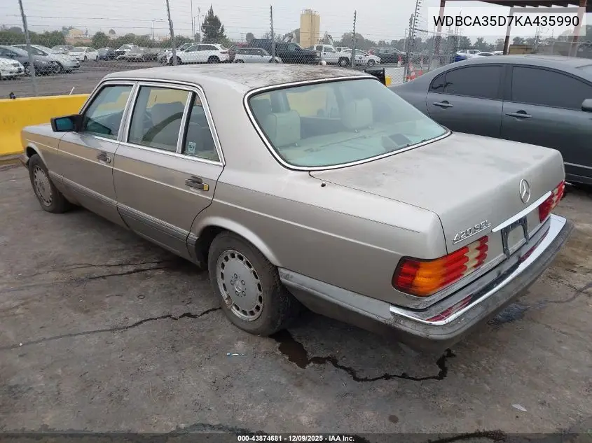 WDBCA35D7KA435990 1989 Mercedes-Benz 420 Sel