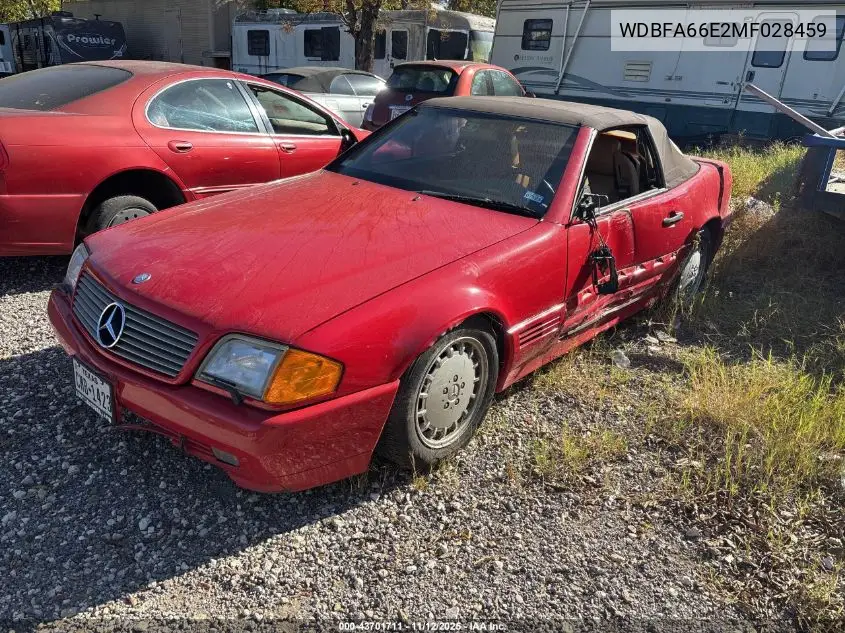 WDBFA66E2MF028459 1991 Mercedes-Benz 500 Sl