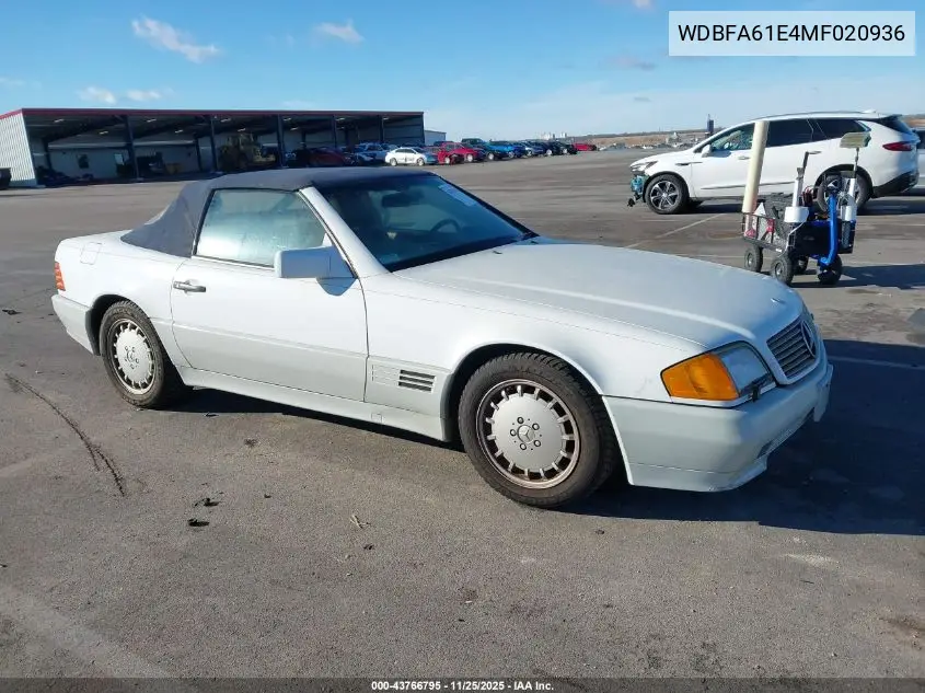 WDBFA61E4MF020936 1991 Mercedes-Benz 300 Sl