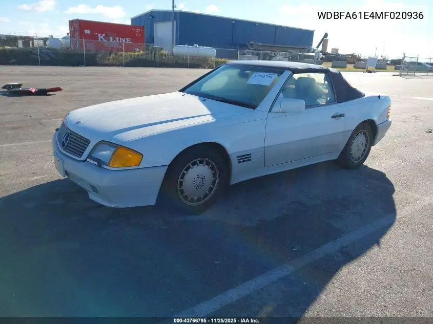 WDBFA61E4MF020936 1991 Mercedes-Benz 300 Sl