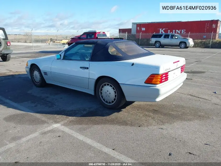 WDBFA61E4MF020936 1991 Mercedes-Benz 300 Sl