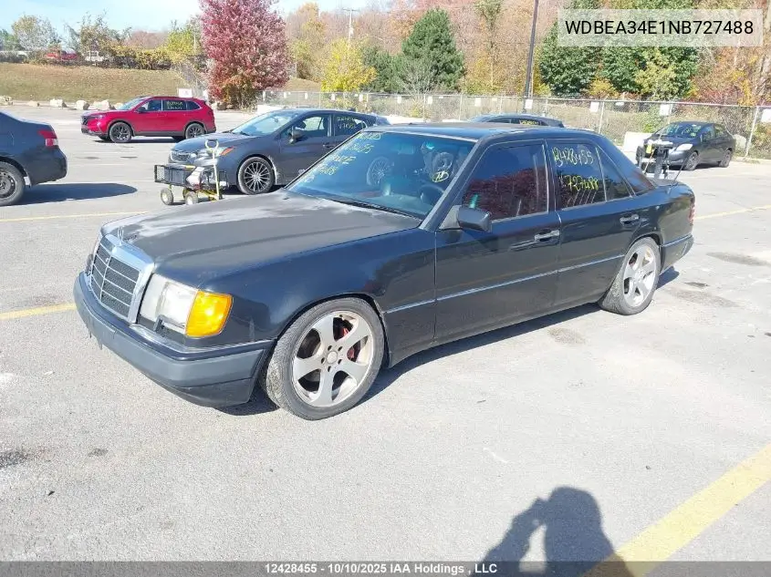 WDBEA34E1NB727488 1992 Mercedes-Benz 400 E