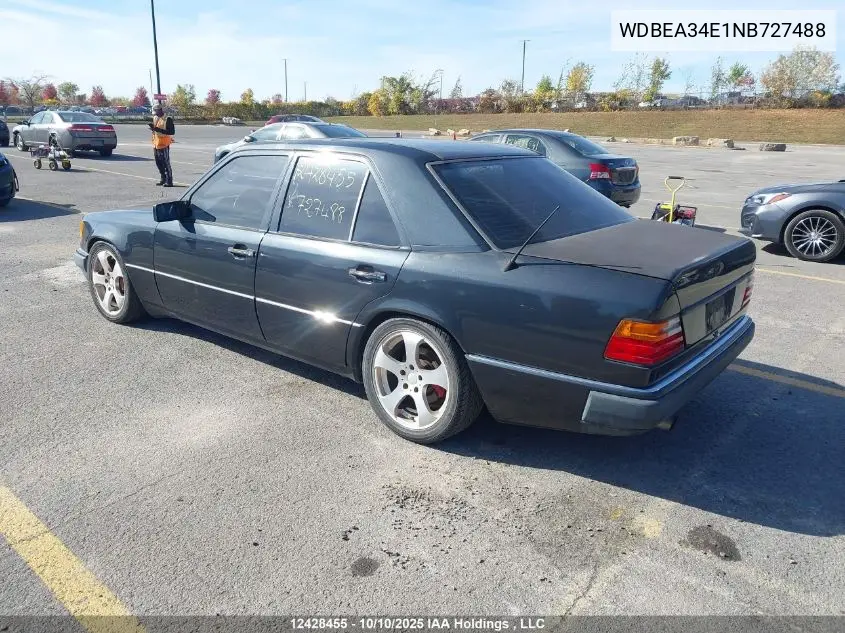 WDBEA34E1NB727488 1992 Mercedes-Benz 400 E