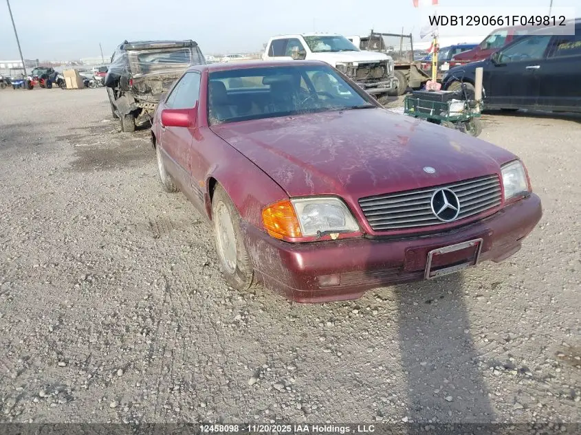 WDB1290661F049812 1992 Mercedes-Benz 500 Sl