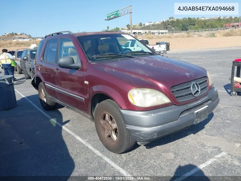 4JGAB54E7XA094668 1999 Mercedes-Benz Ml 320