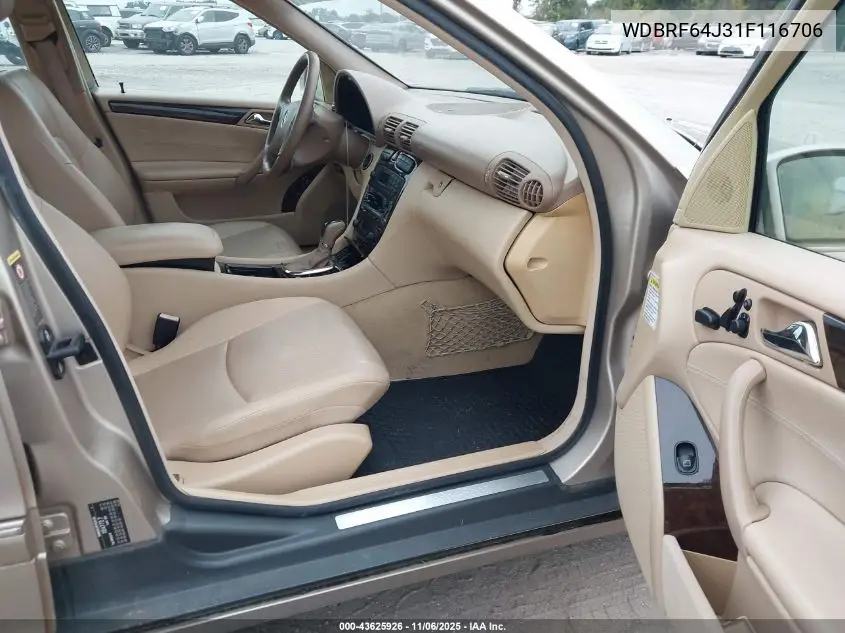 WDBRF64J31F116706 2001 Mercedes-Benz C 320